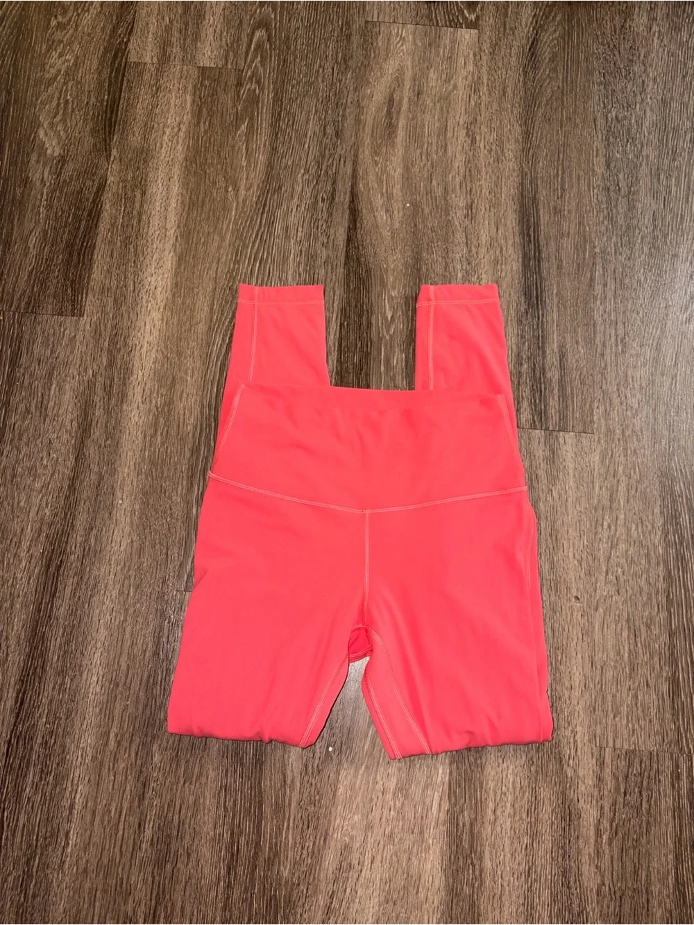 Women’s Hot Pink Neon Or Coral Lululemon Align High-Rise leggings Sz 8